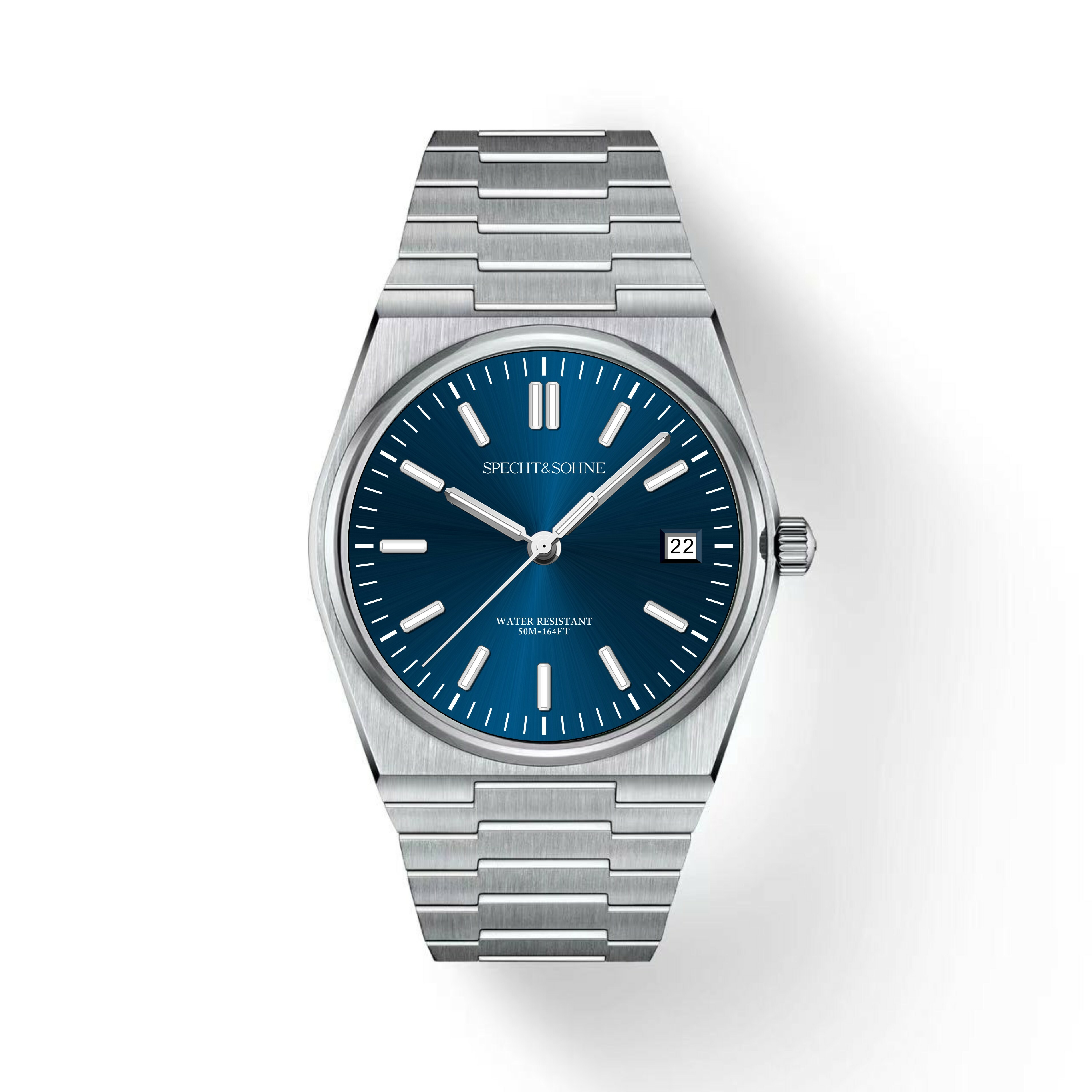 【SPECHT&SOHNE 施沛索恩】超級玩家系列 SP0003 酒桶型錶殼太陽紋炫光錶盤-.