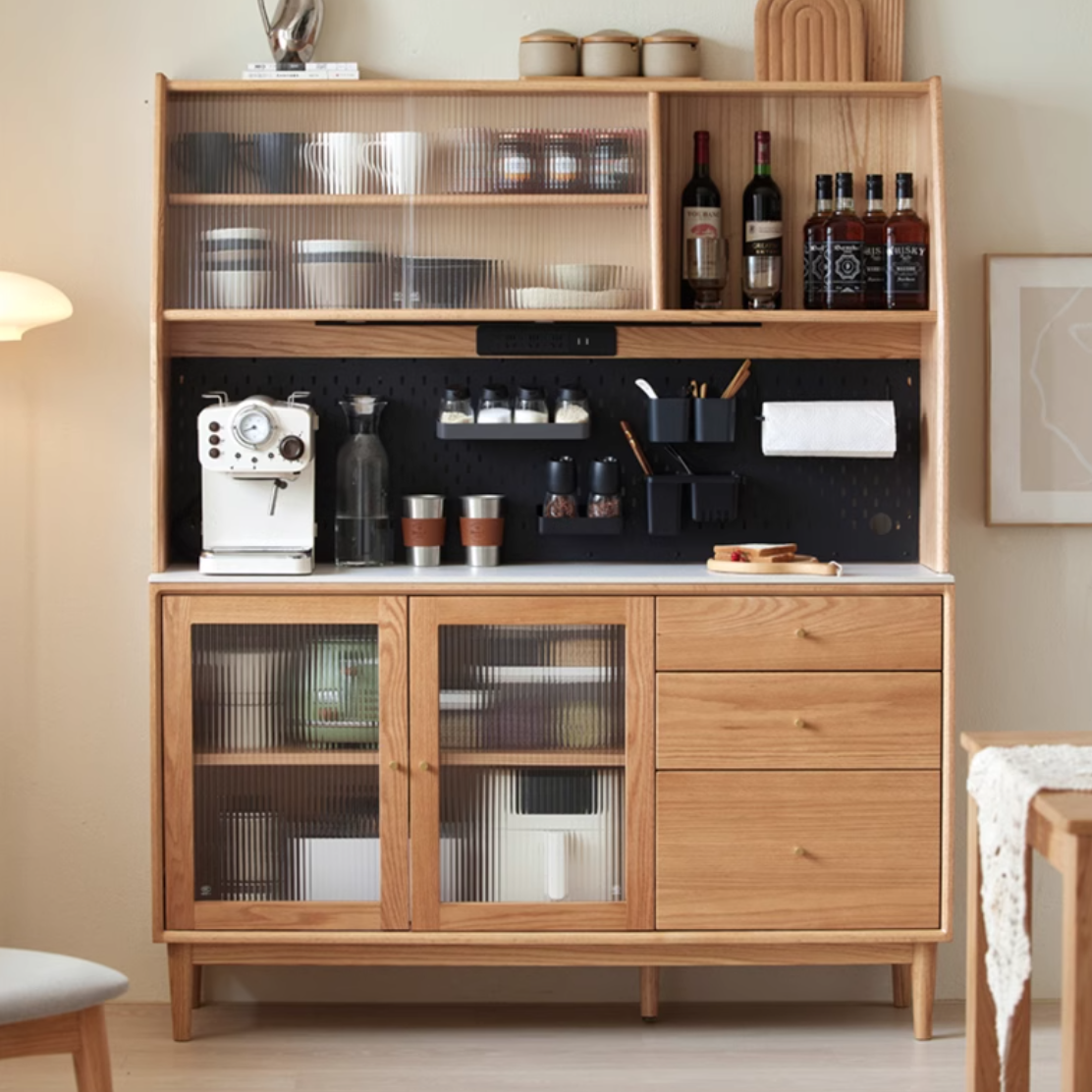 京典實木餐邊櫃A款  JD-N1141