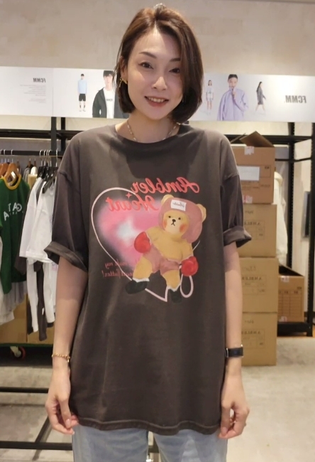 韓國代購 AMBLER 拳擊唄唄熊TOPAM0512