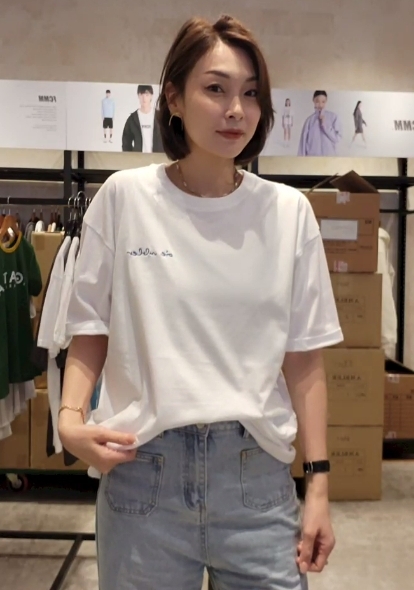 韓國代購 AMBLER 拉拉手唄唄熊短袖TOPAM0516