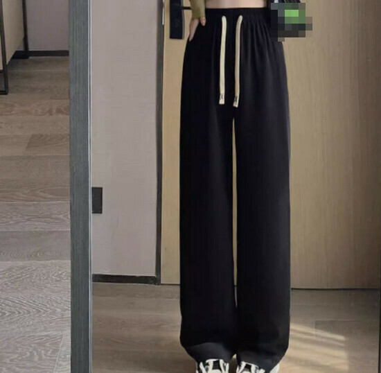 Hot Selling Thin Loose Casual Pants [Black Extended Style] [S-XL] (Please contact customer service to confirm the delivery size after placing the order)