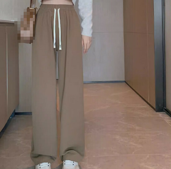 Hot selling thin loose casual pants [coffee regular style] [S-XL size] (please contact customer service to confirm the delivery size after placing the order)