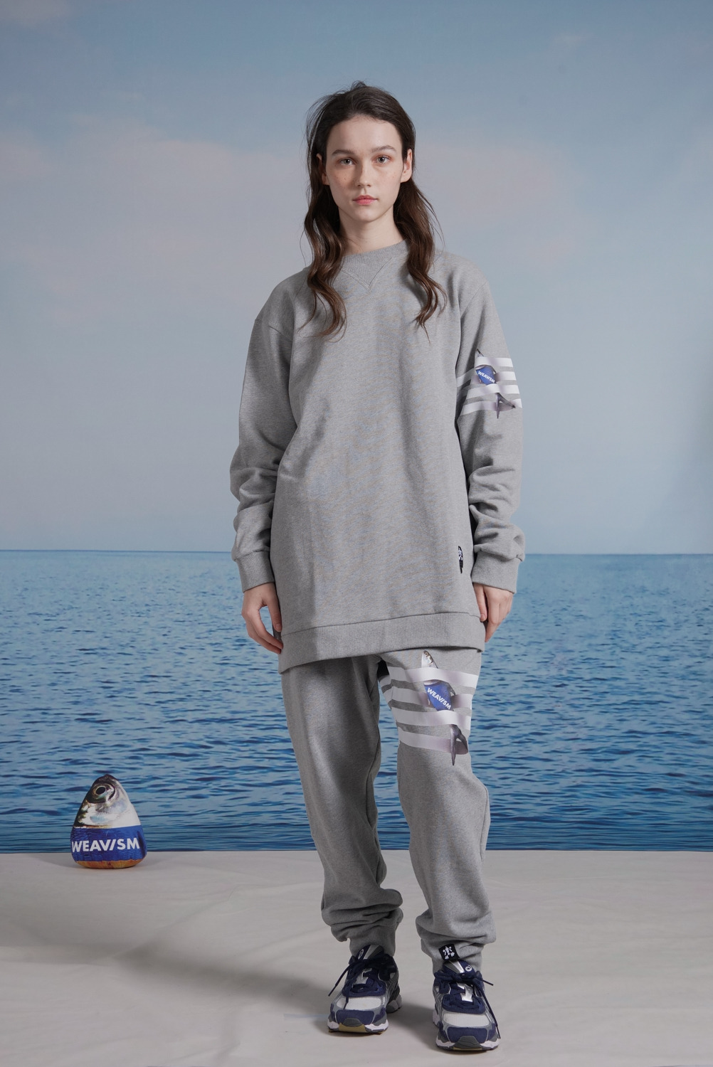 Fish Browne 束口褲 - 灰