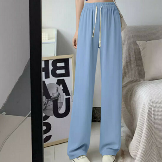Hot Selling Thin Loose Casual Pants [Blue Extended Style] [S-XL] (Please contact customer service to confirm the delivery size after placing the order)