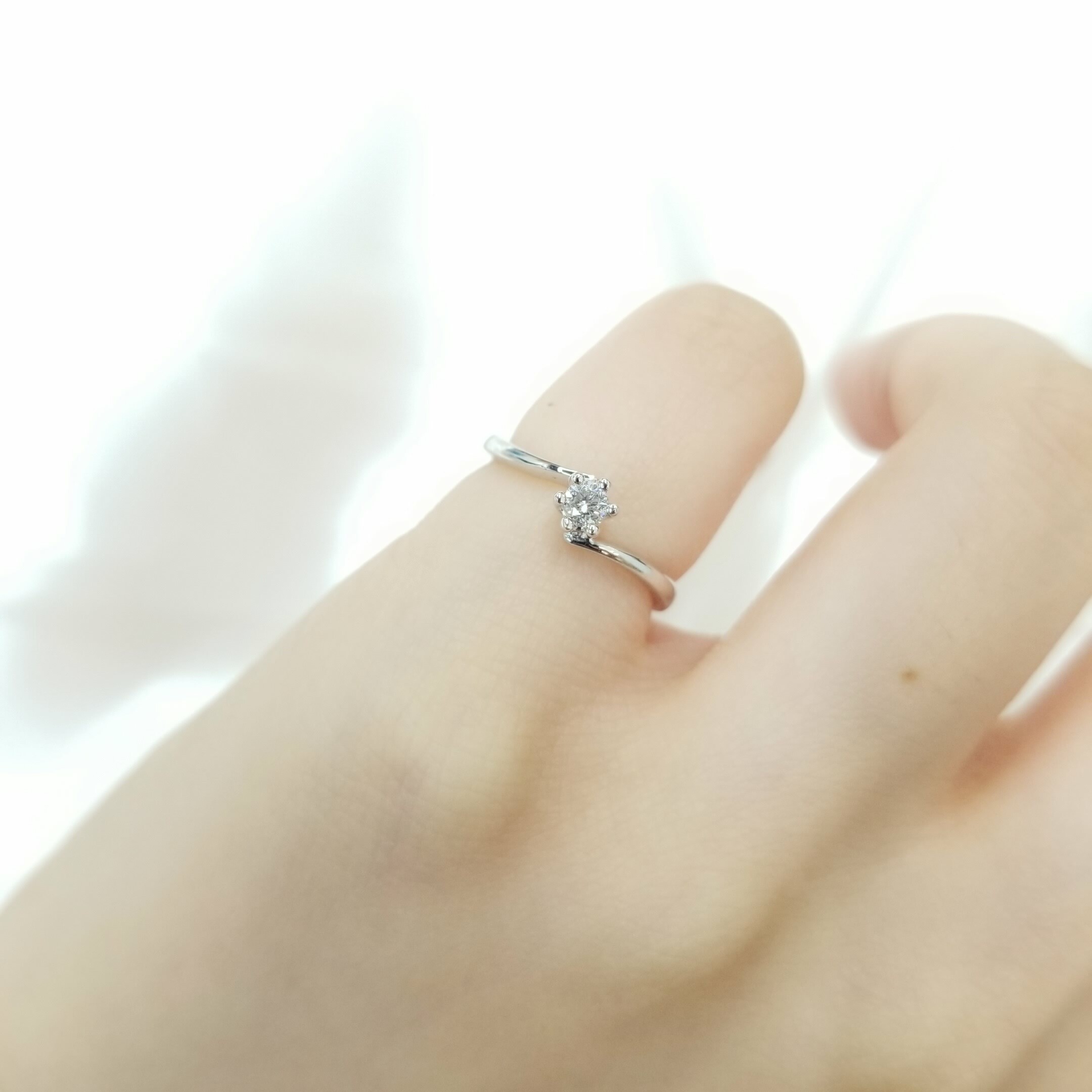 全新PT900鉑金【單粒10份鑽石】戒指