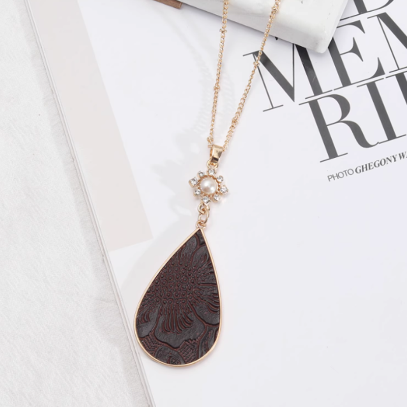 水滴造型個性項鍊 五色