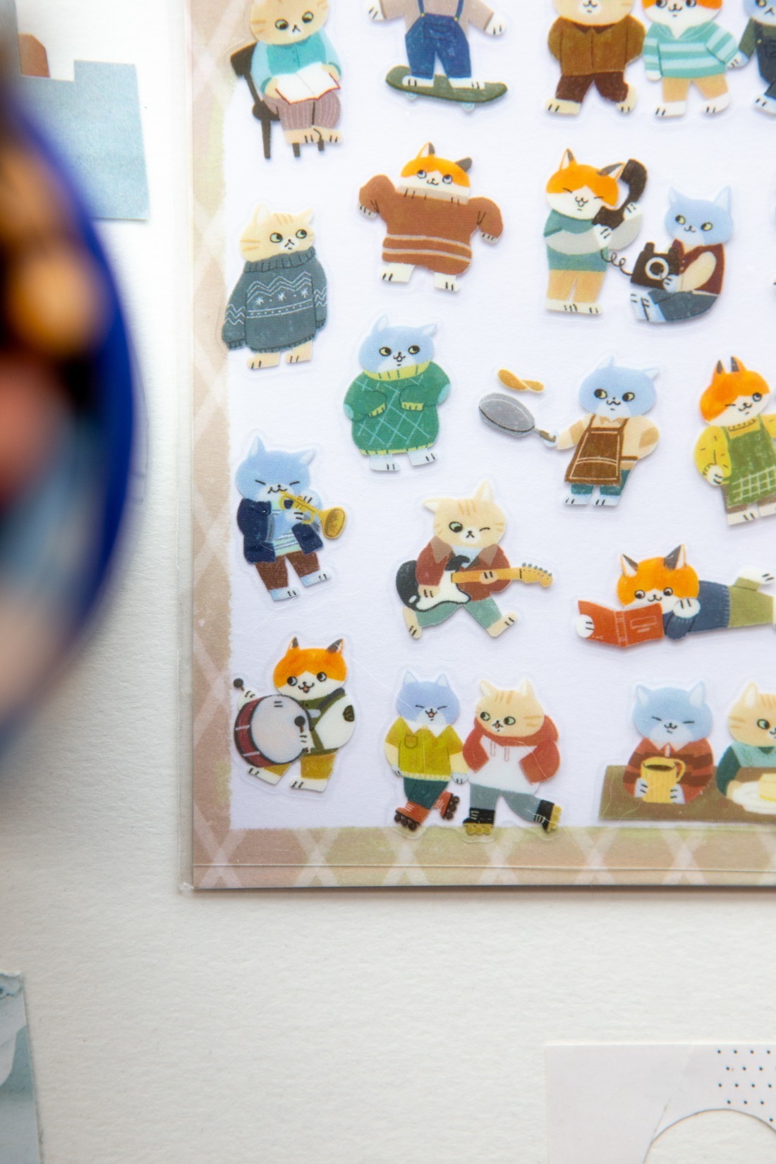 OURS Cats Gathering STICKER