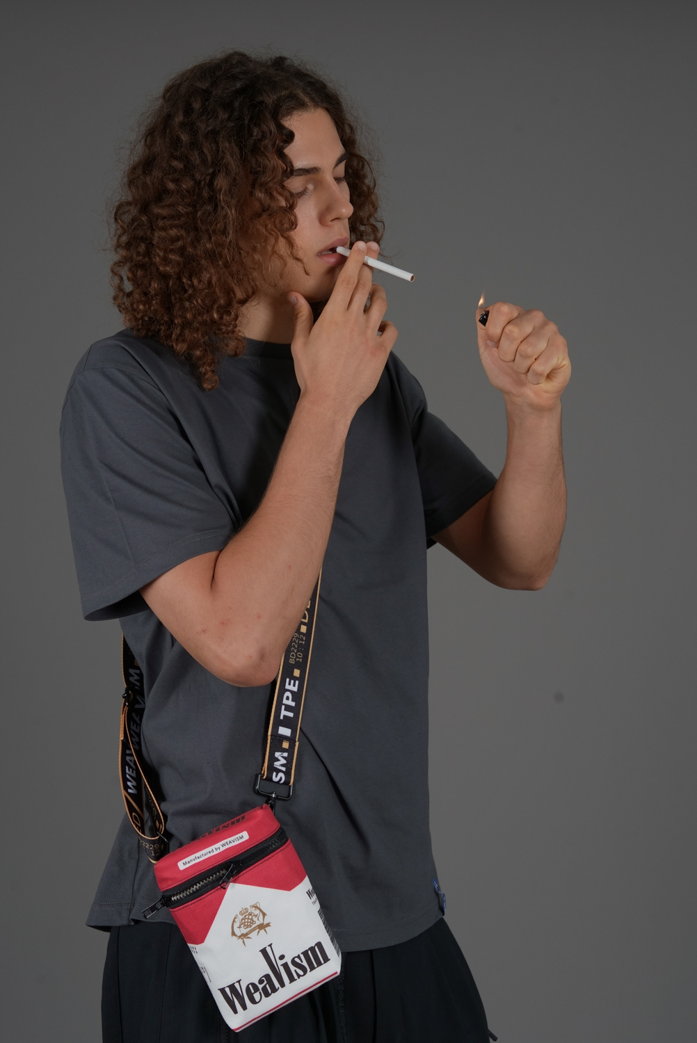 戒菸肩腰兩用包 - 紅/白(萬寶路)