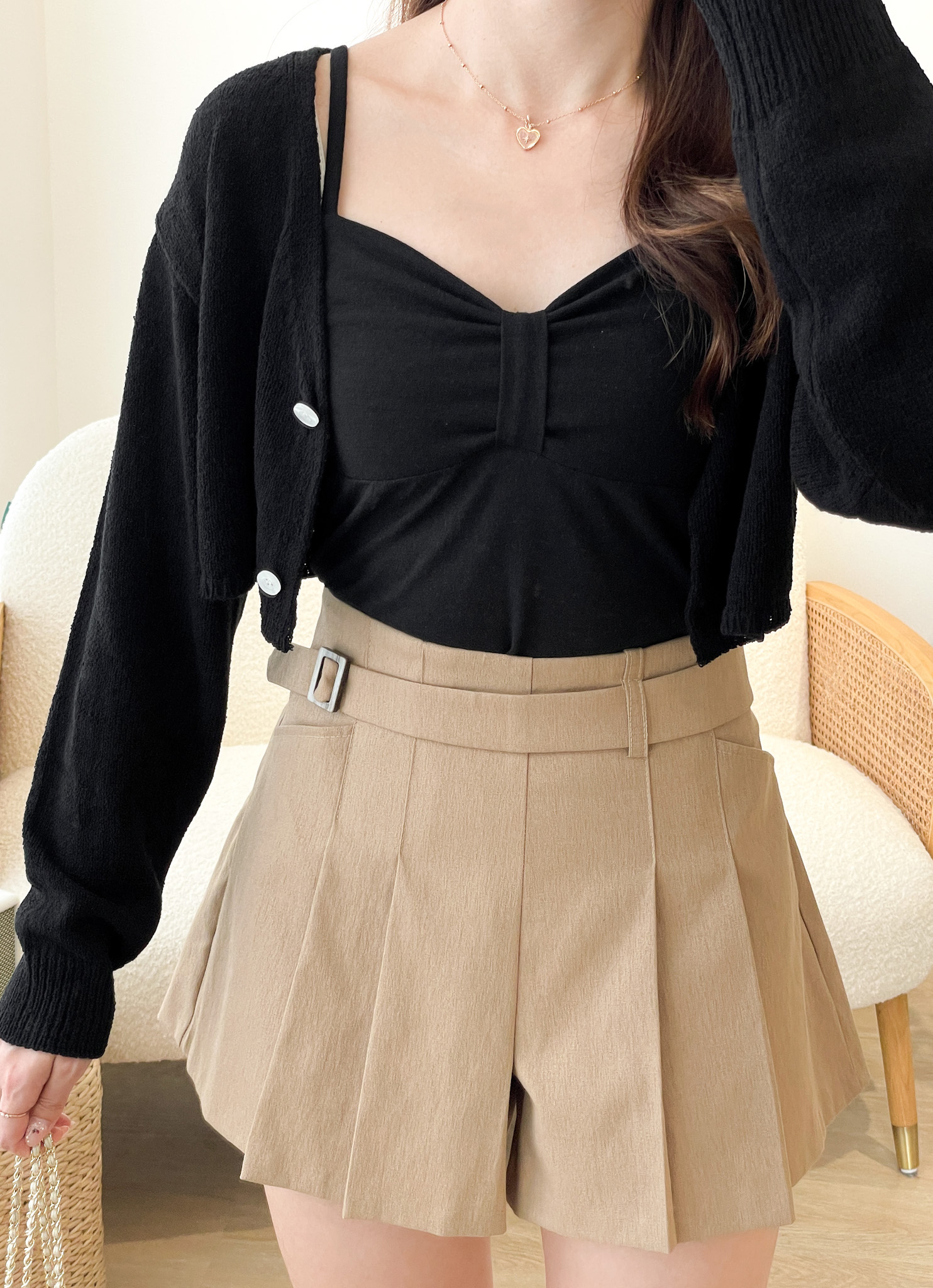 T1032 Bow Feminine Light Cami Top