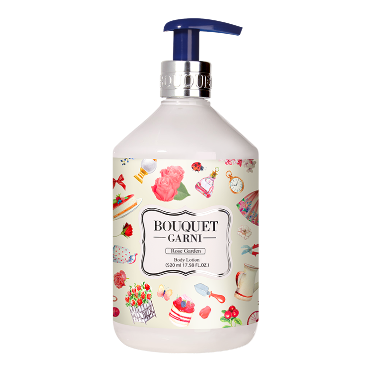 璞珈妮 香水潤膚乳液 520ml【玫瑰花園】-Bouquet Garni