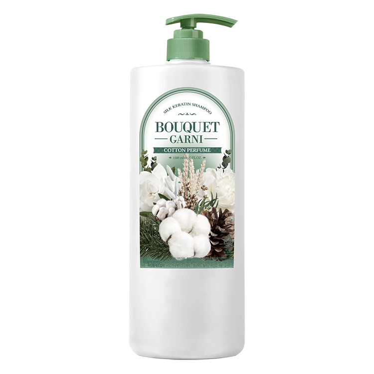 璞珈妮 角蛋白柔順洗髮精 1500ml【棉花香】-BOUQUET GARNI