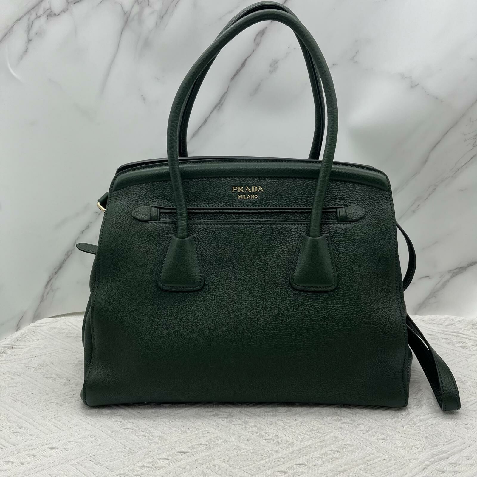 Prada shoulder bag (forest green )