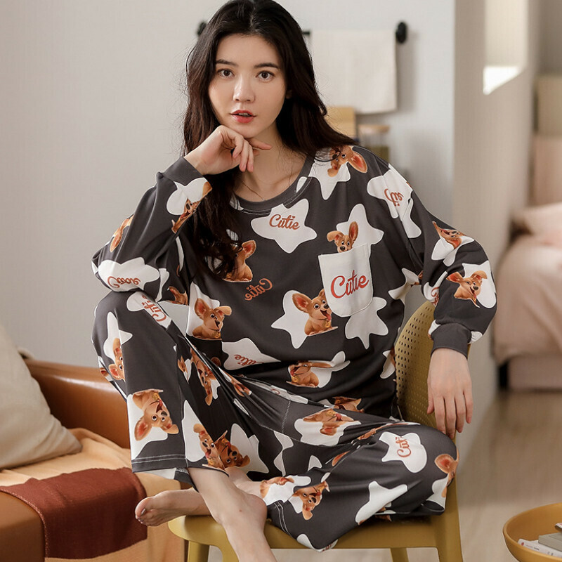 激抵圓領睡衣套裝【M-XXL碼 AM66132】【下單后聯絡客服確認發貨尺碼 】