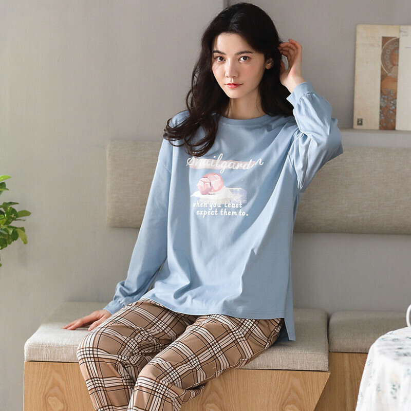 激抵圓領睡衣套裝【M-XXL碼 AM66138】【下單后聯絡客服確認發貨尺碼 】