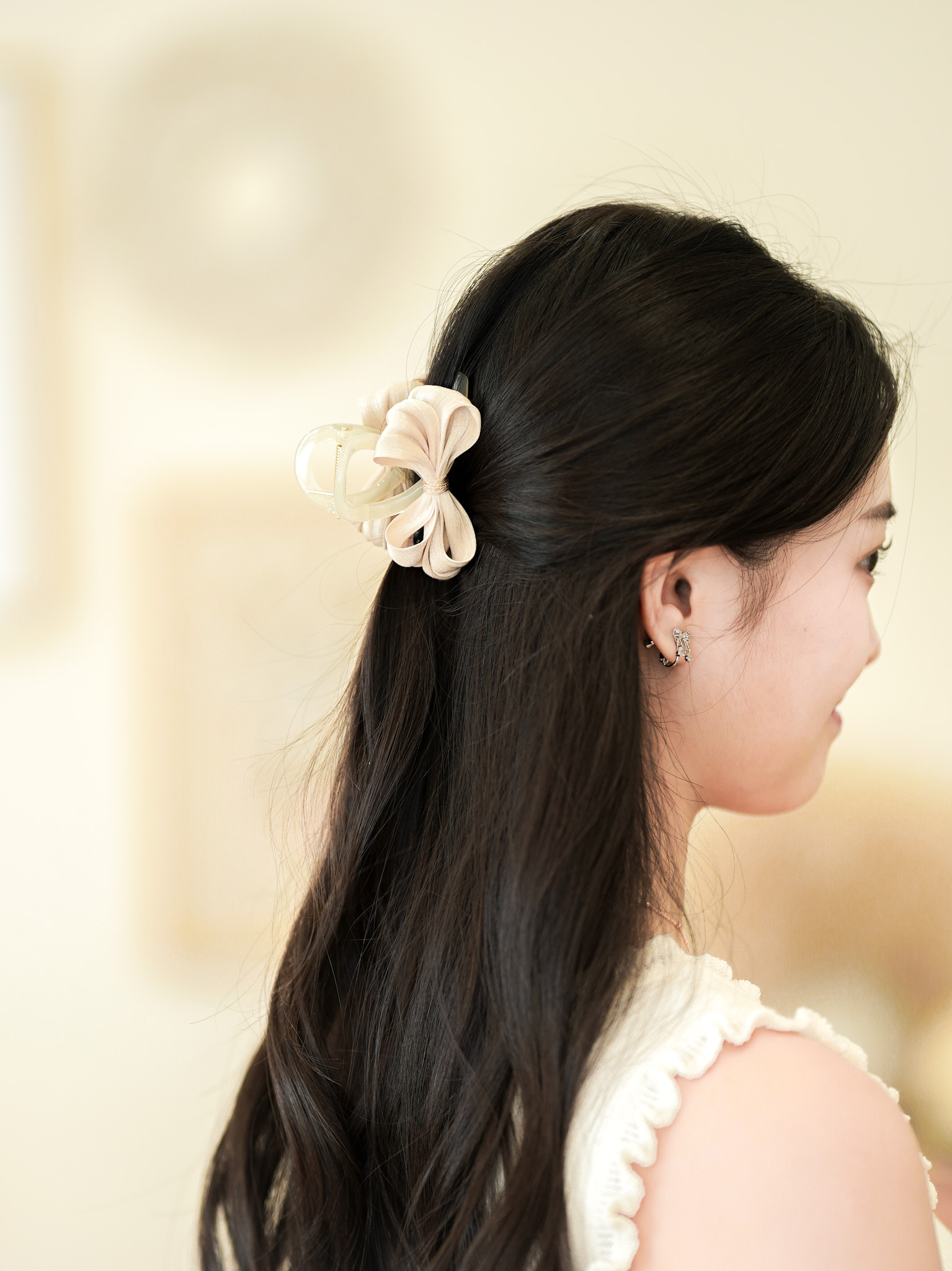 AC127 Silky Ribbon Hair Clip