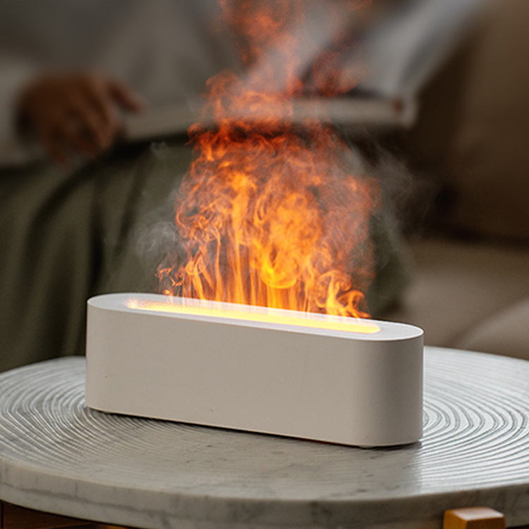 USB 長形火焰香薰霧化加濕器 150ml No:500276