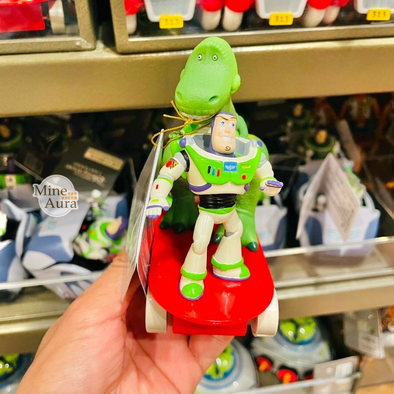 巴斯光年 Buzz Lightyear 抱抱龍 Rex 滑板車造型 玩具 迴力車 玩具總動員 Toy Story -上海迪士尼樂園