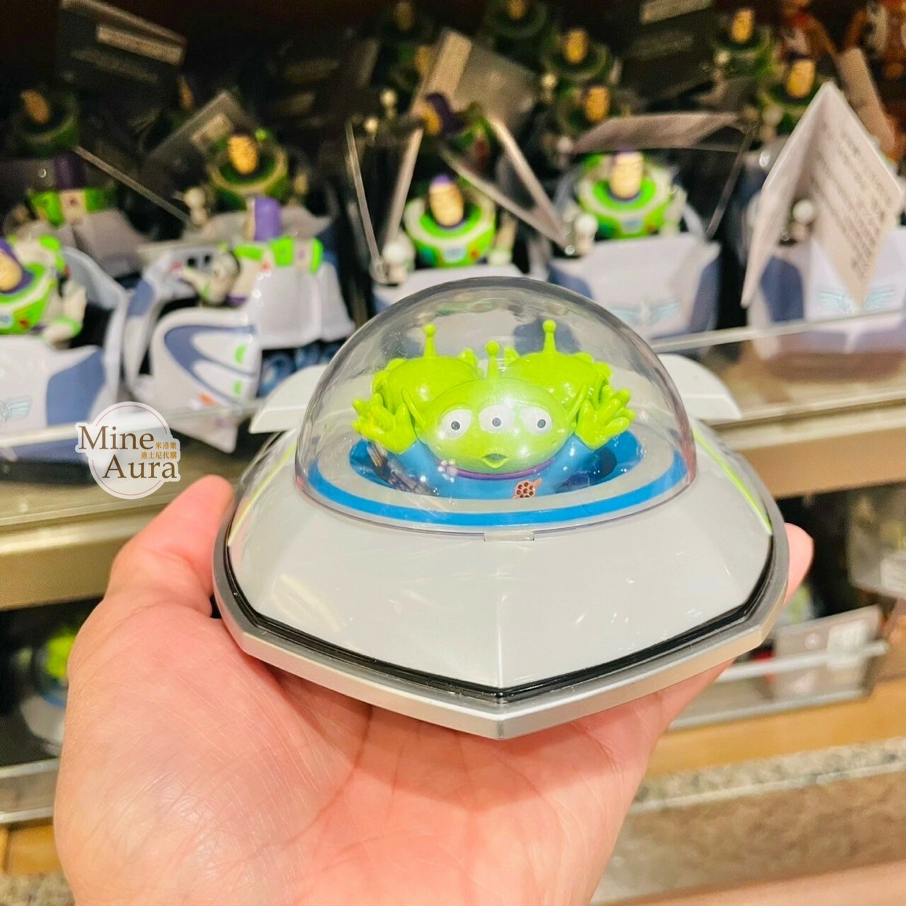 三眼怪 Alien 飛碟造型 玩具 迴力車 玩具總動員 Toy Story -上海迪士尼樂園