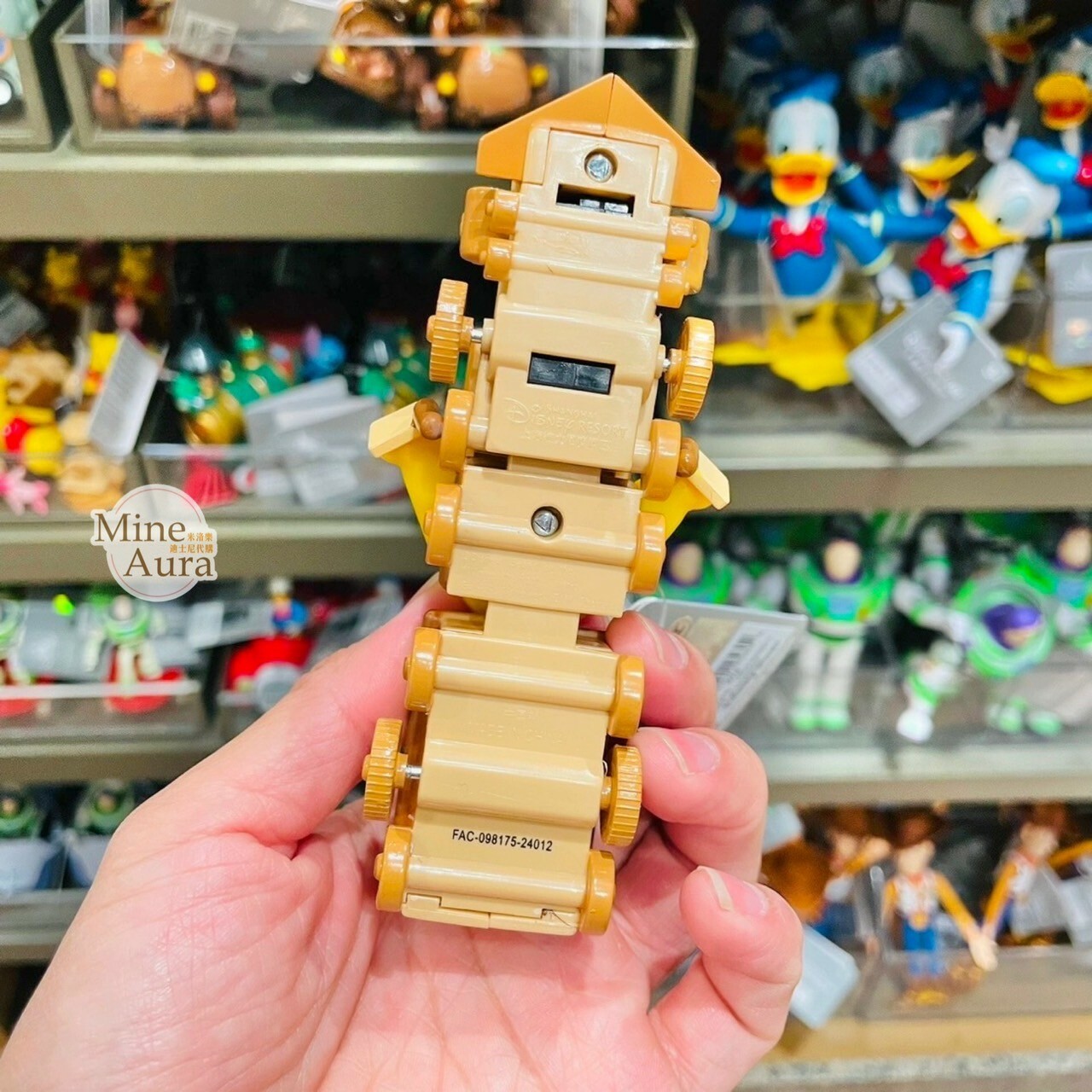 小熊維尼 Winnie the Pooh 小豬 皮傑 piglet 火車造型 玩具 迴力車 -上海迪士尼樂園