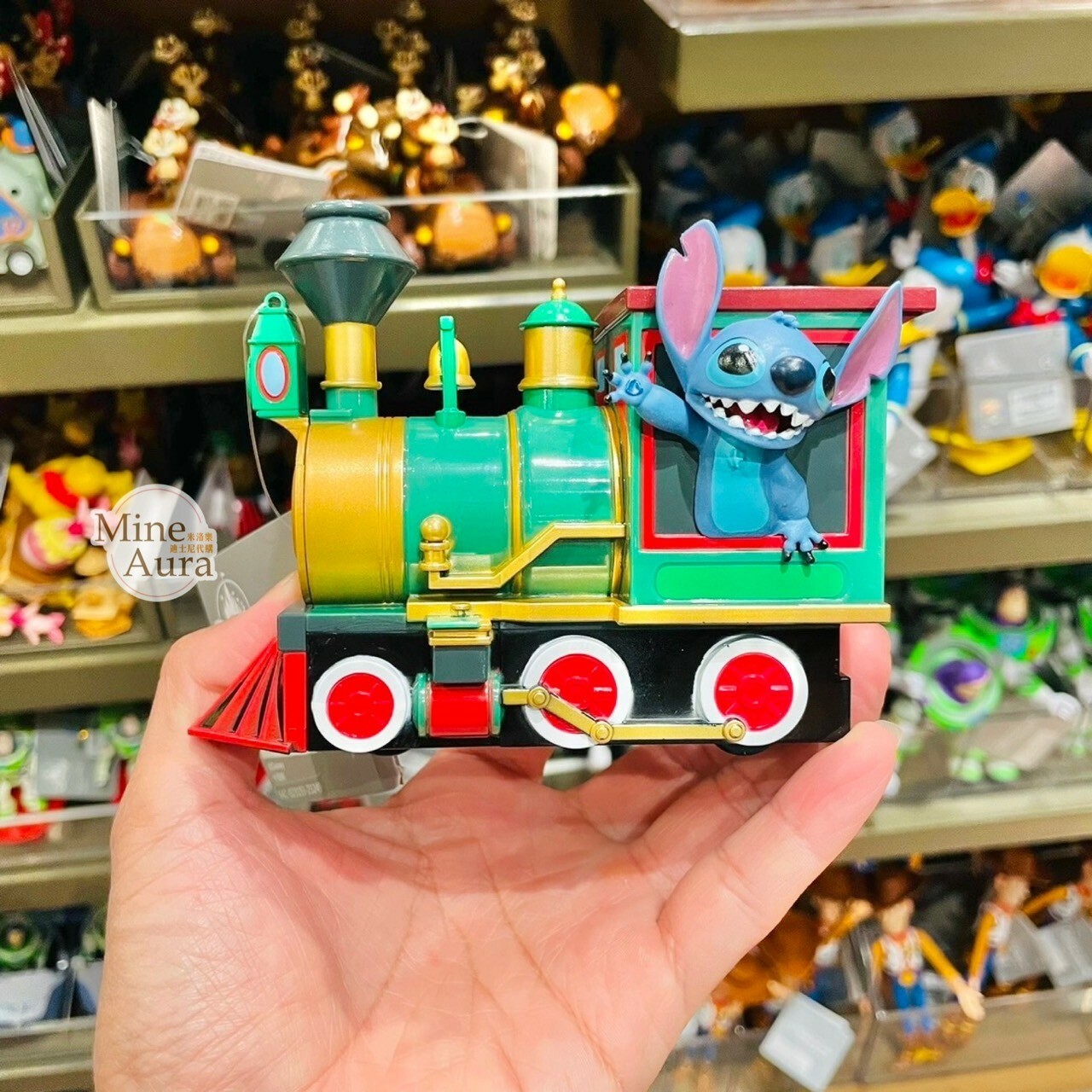 史迪奇 Stitch 火車頭造型 玩具 迴力車 星際寶貝 Lilo & Stitch -上海迪士尼樂園