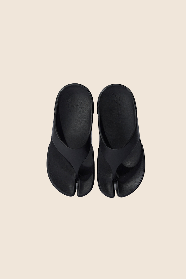 PAES - 01分趾涼拖鞋 -經典黑