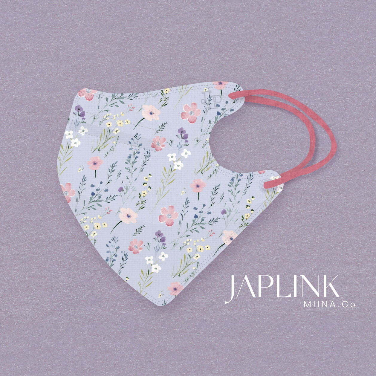 JAPLINK MASK 立體口罩【 HEPA 設計款 】薰衣草花田