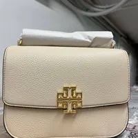 [S] TORY BURCH BRITTEN SMALL ADJUSTABLE SHOULDER BAG,NEW CREAM, 140987-122 (STB533)