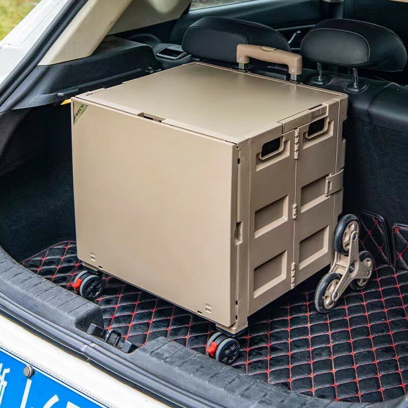 《4206》露營多功能摺疊餐桌收納推車