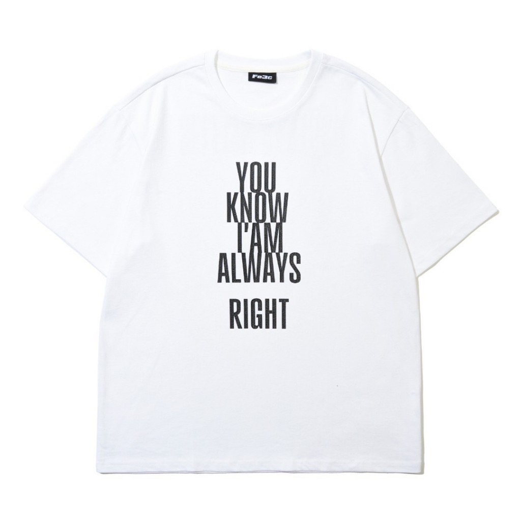 Fe3c 字體標語鐵網短袖 T