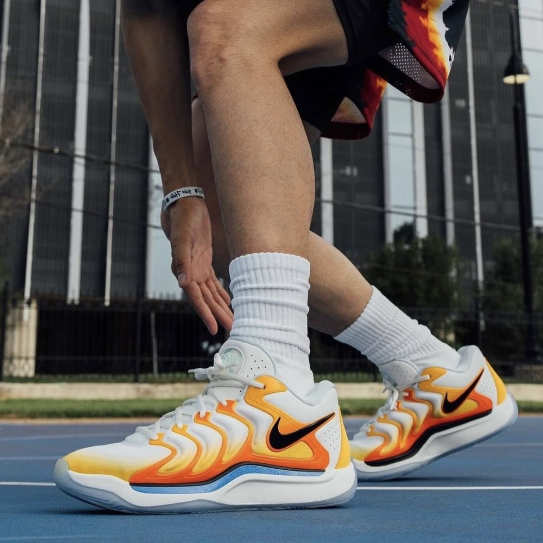 Nike KD 17 Sunrise 日出 夕陽 熱帶魚 實戰鞋 氣墊 籃球鞋 實戰籃球鞋 杜蘭特 KD