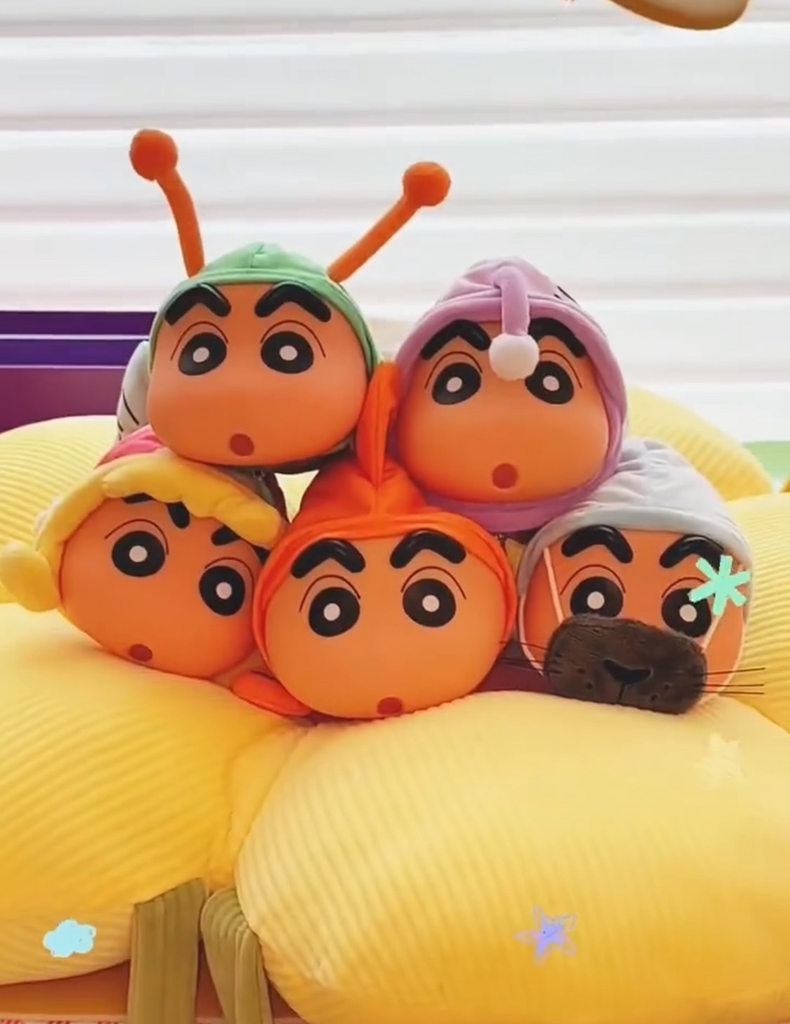 #現貨 蠟筆小新 摸魚新生活 可動玩偶盲盒