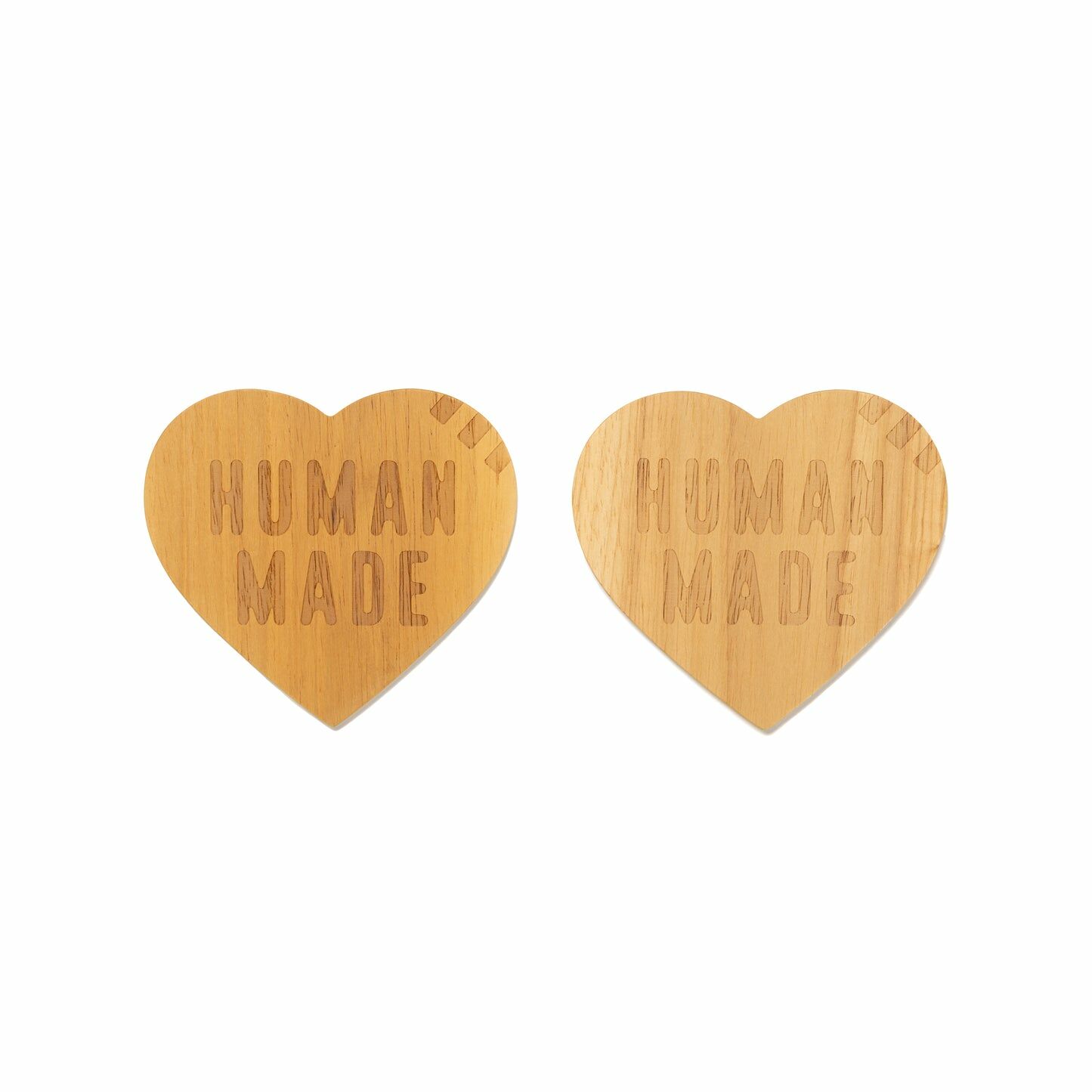 2024SS HUMAN MADE HEART WOOD COASTER SET 木製 愛心 杯墊 現貨