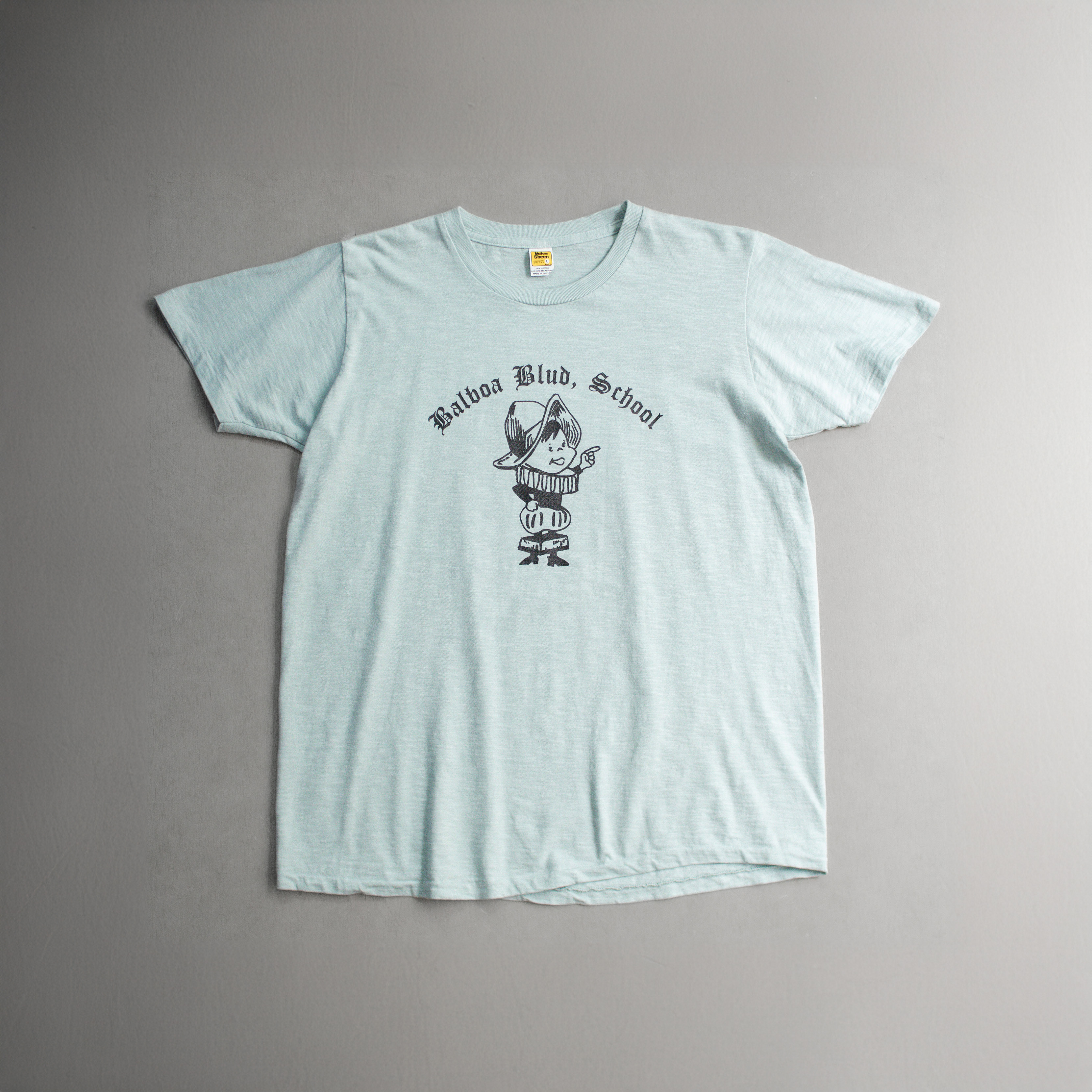 VELVA SHEEN SS24 BALBOA BLUE TEE 粉藍 小丑 竹節棉 短袖 T恤