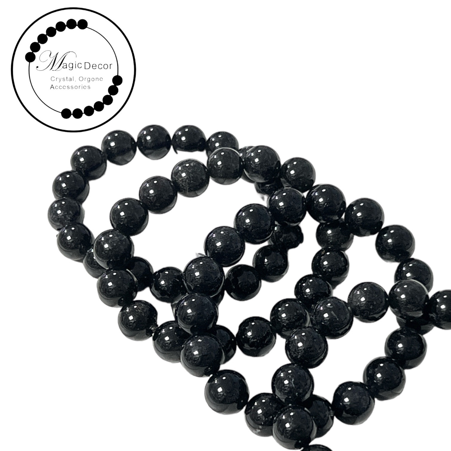 250815 - B36 12mm+頂級高貨魔鬼黑髮晶手串