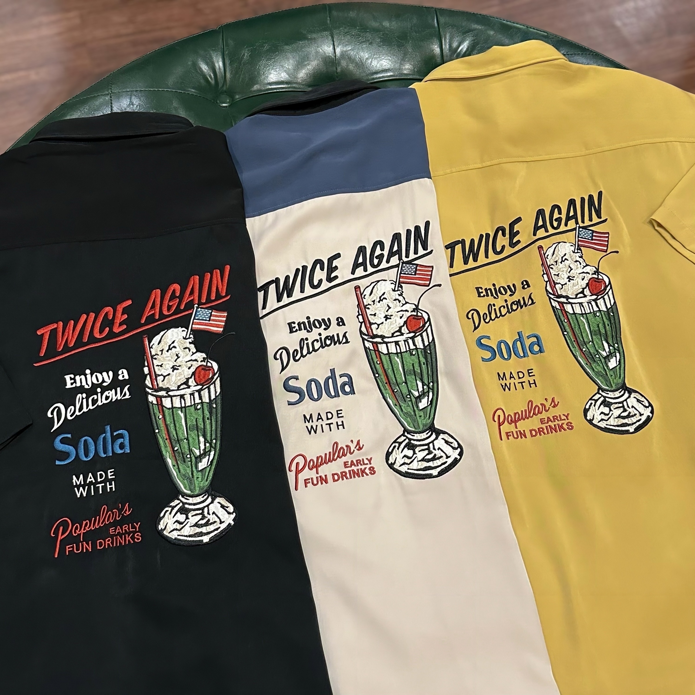 【日貨】夏日奶油蘇打短袖襯衫