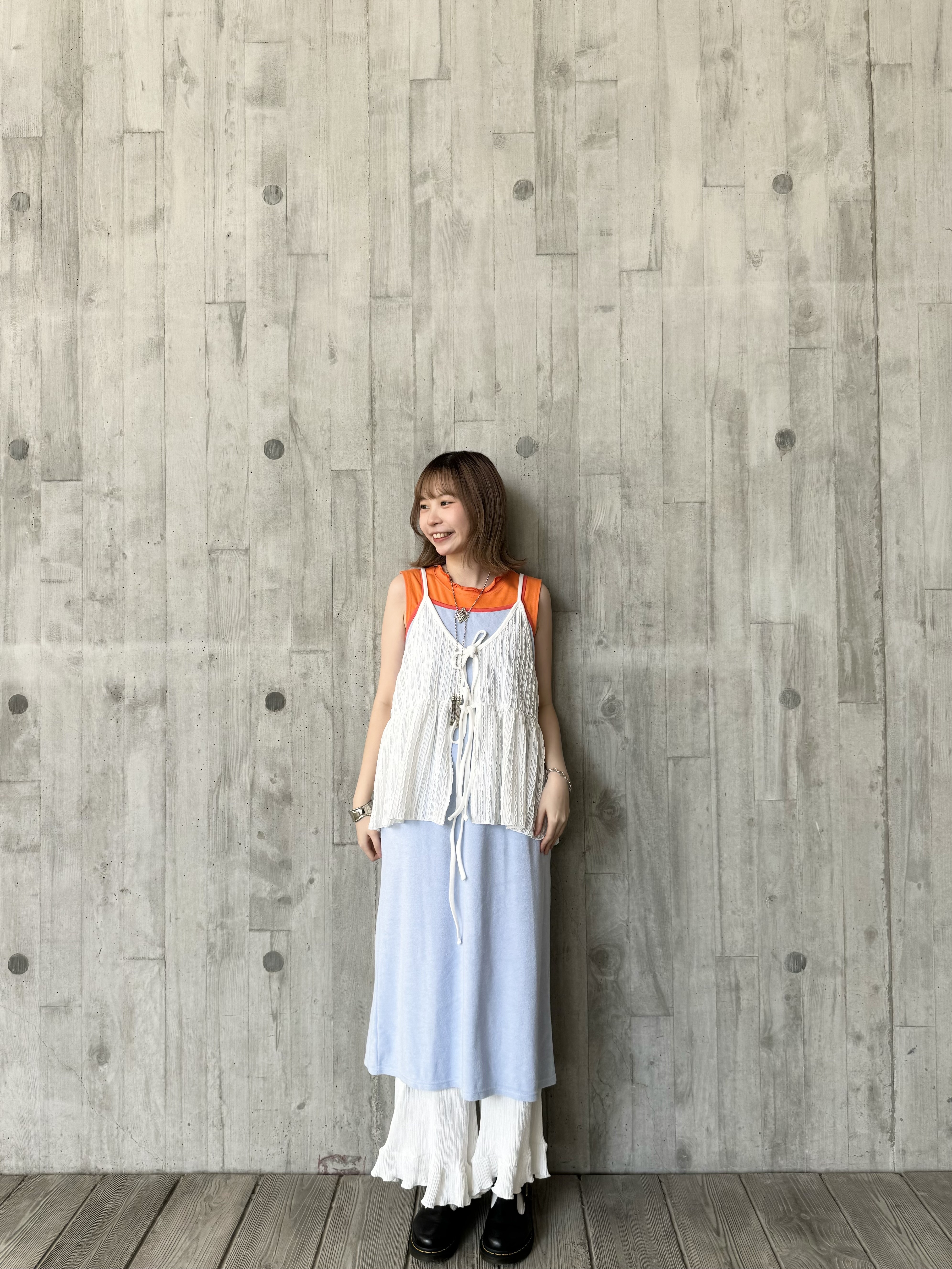 Website優惠 推！立體直紋ribbon vest