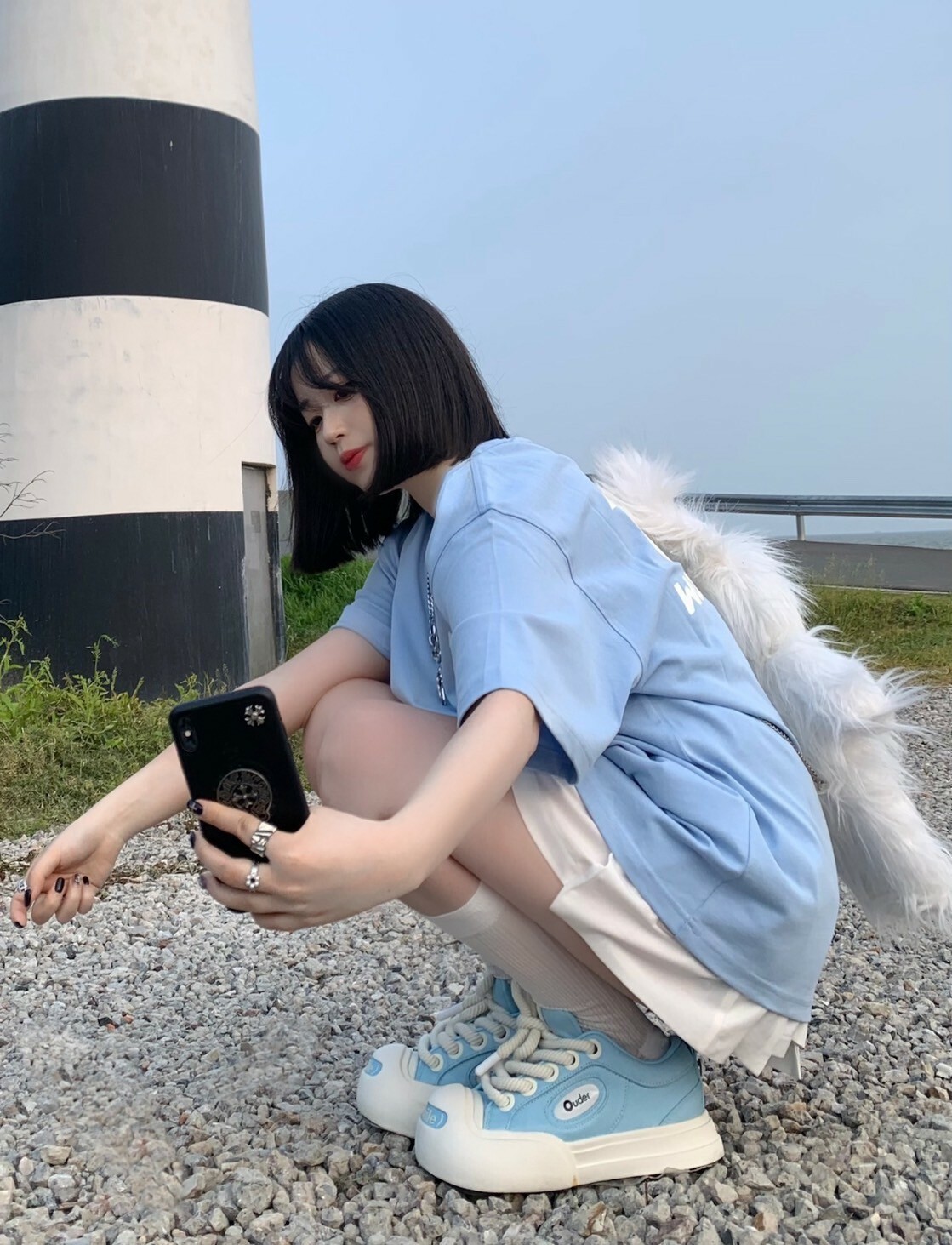 【預購】Ouder smiler 寶寶藍 開口笑大頭鞋