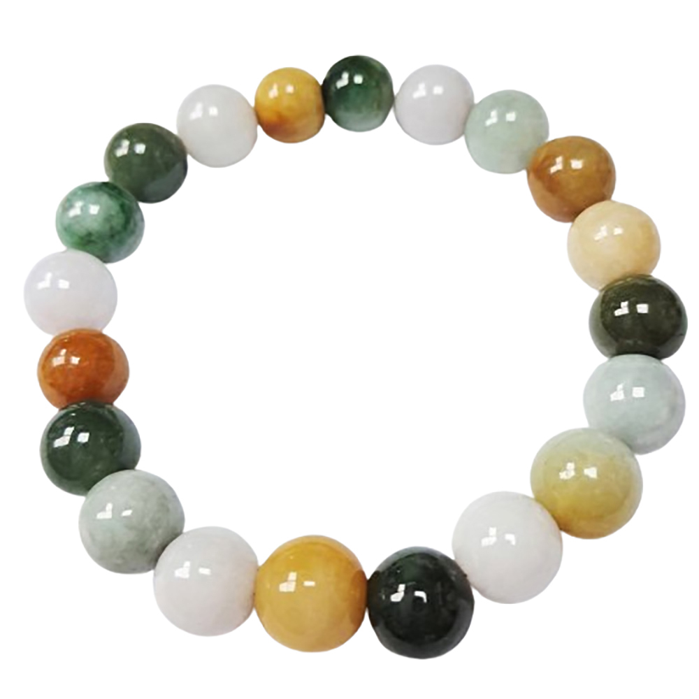 五色手工玉珠手珠10mm【十方】134815