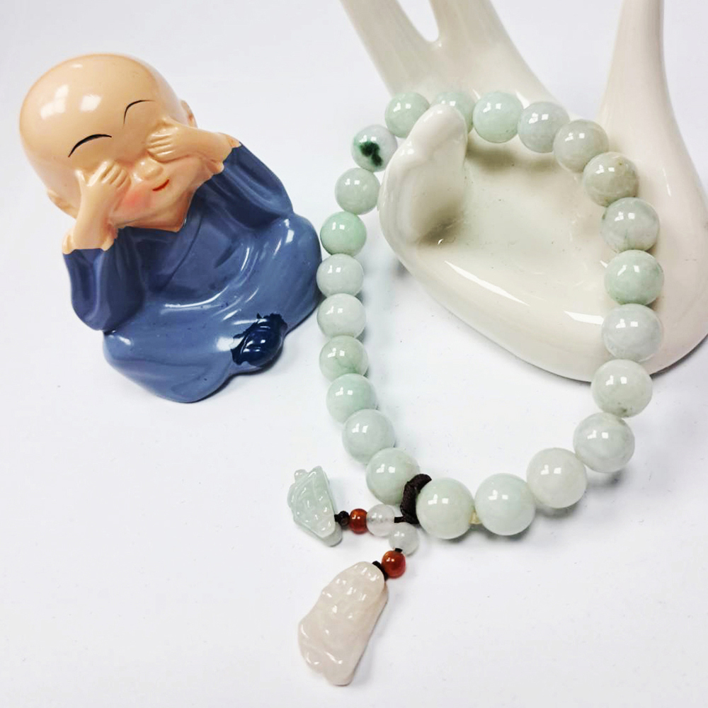 貔貅+緬甸玉手珠8mm【十方】134898