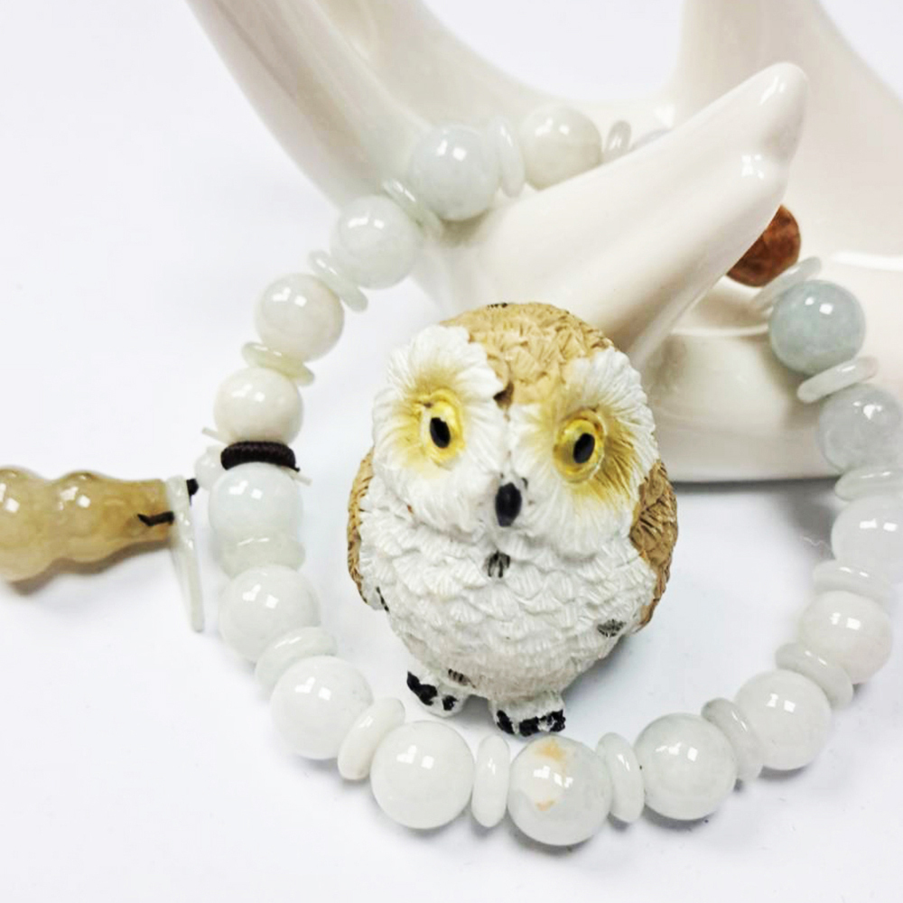 葫蘆+緬甸玉手珠8mm【十方】134903