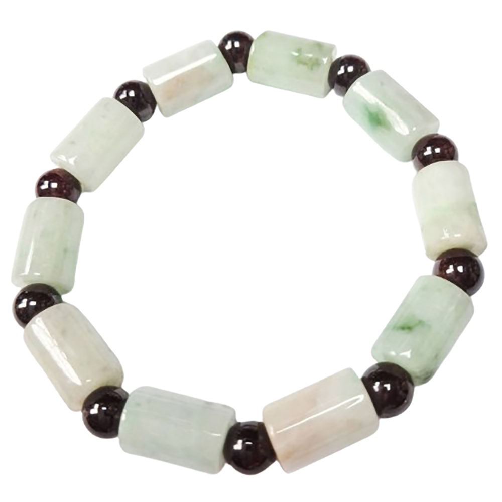 紅石榴緬甸玉手珠6mm*1.3*0.9cm【十方】145351