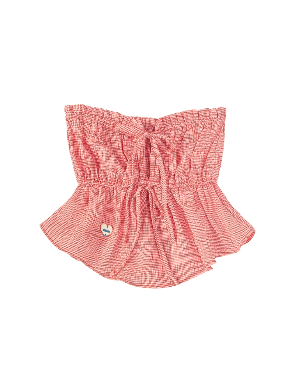 [as if calie] GINGHAM CHECK SLEEVELESS BLOUSE