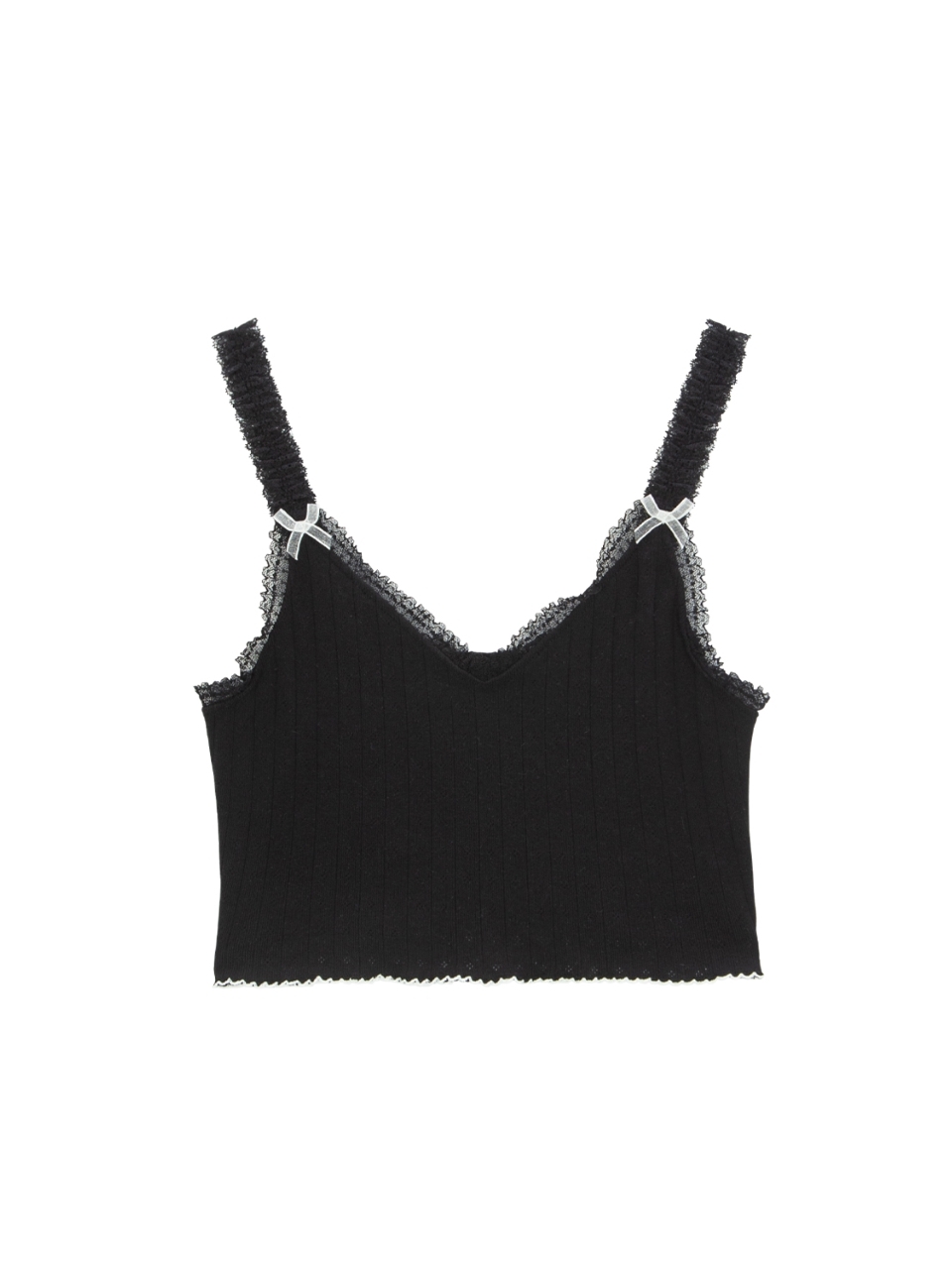 [as if calie] LACE TRIM BUSTIER