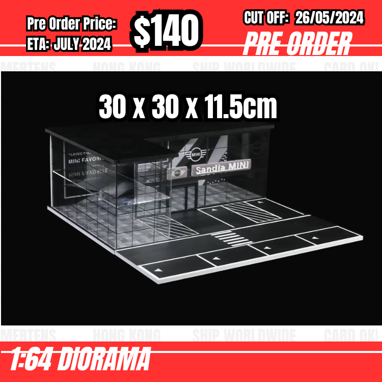 PO-$140 * Moreart * 1:64 Diorama - MINI Auto Show Room [OD19/05]