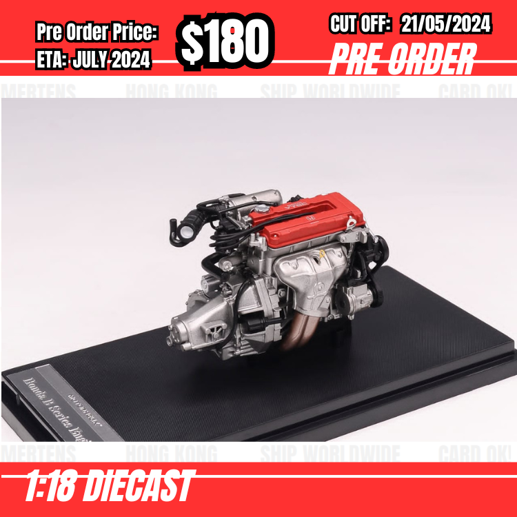 PO-$180 * Motorhelix * 1:18 Engine - EK9 B Series [OD19/05]