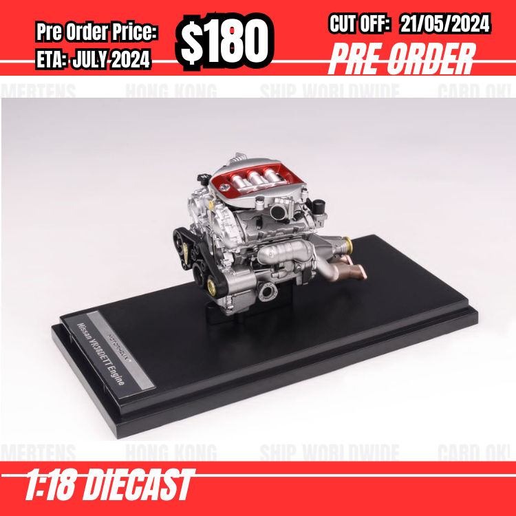 PO-$180 * Motorhelix * 1:18 Engine - R35 VR38DETT  [OD19/05]