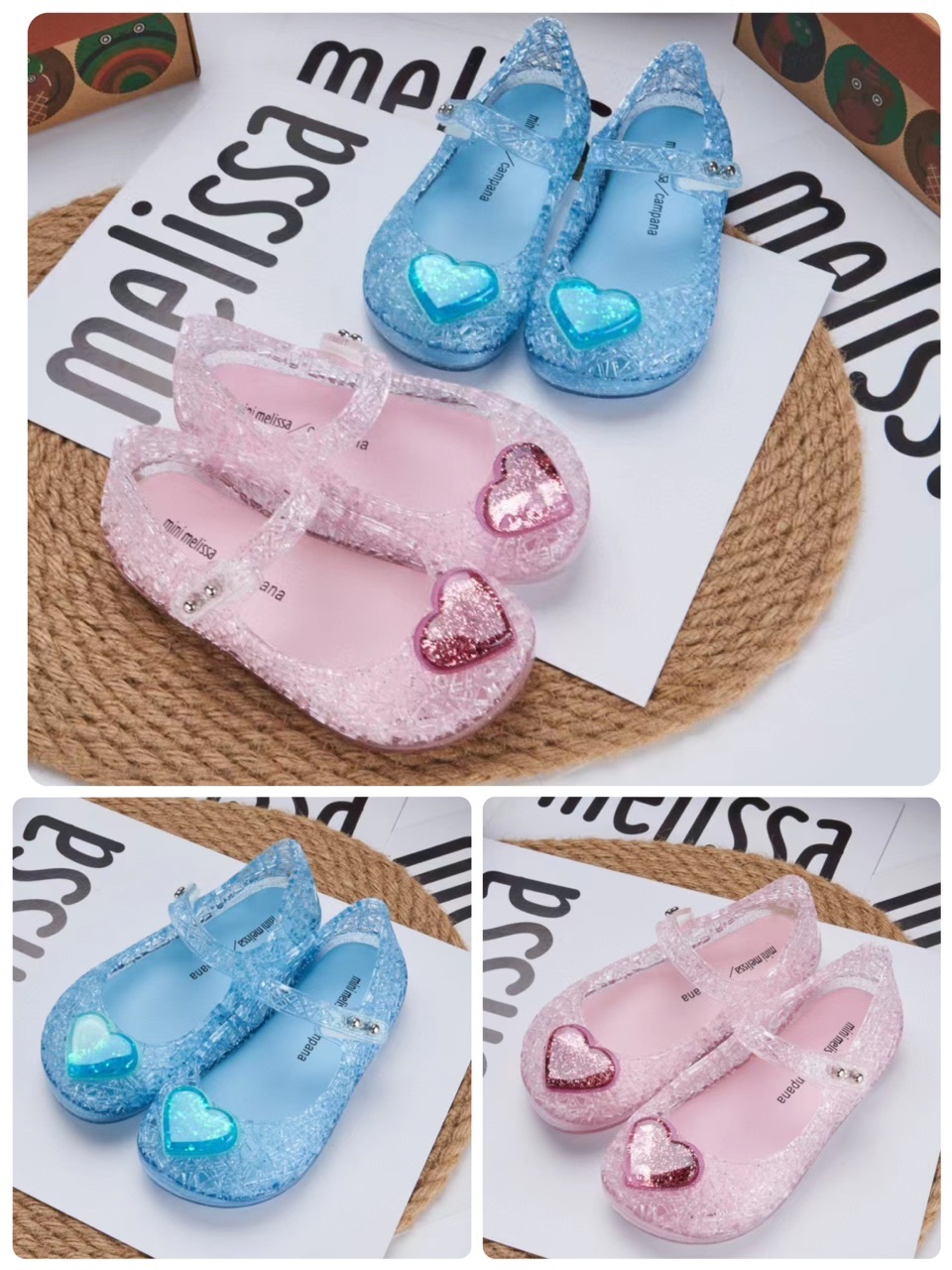 Mini Mel*issa 女童心心❤️❤️香味果凍鞋-2400814