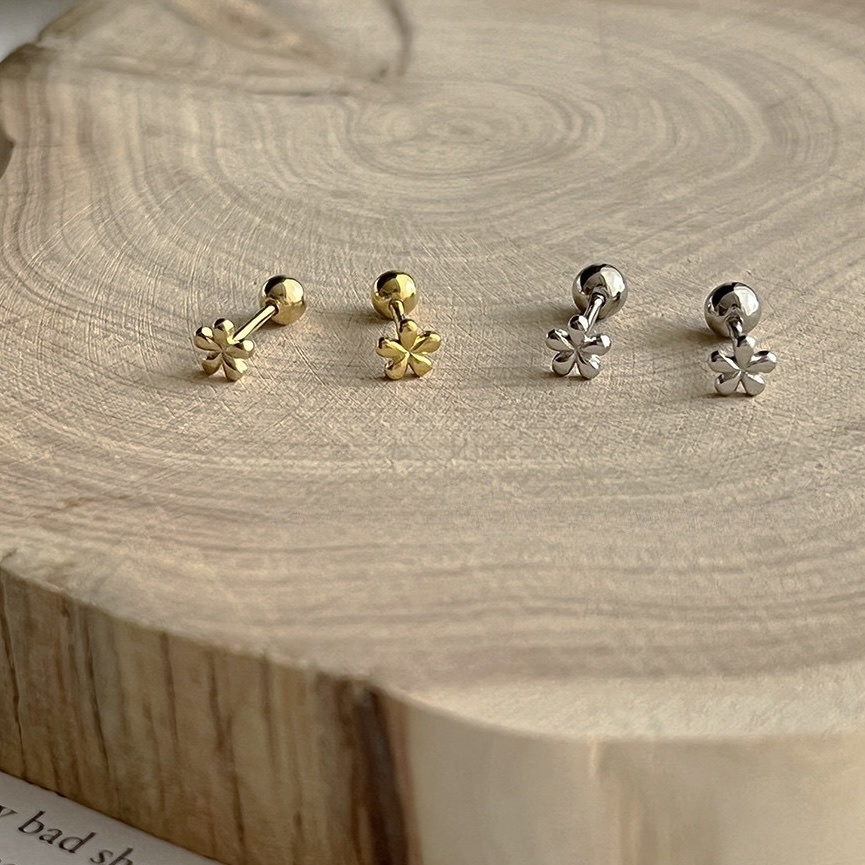 mini小花花螺絲小耳釘