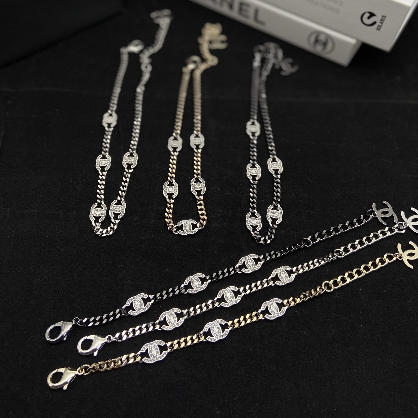 18k”21工坊經典雙c鑽鍊定製choker