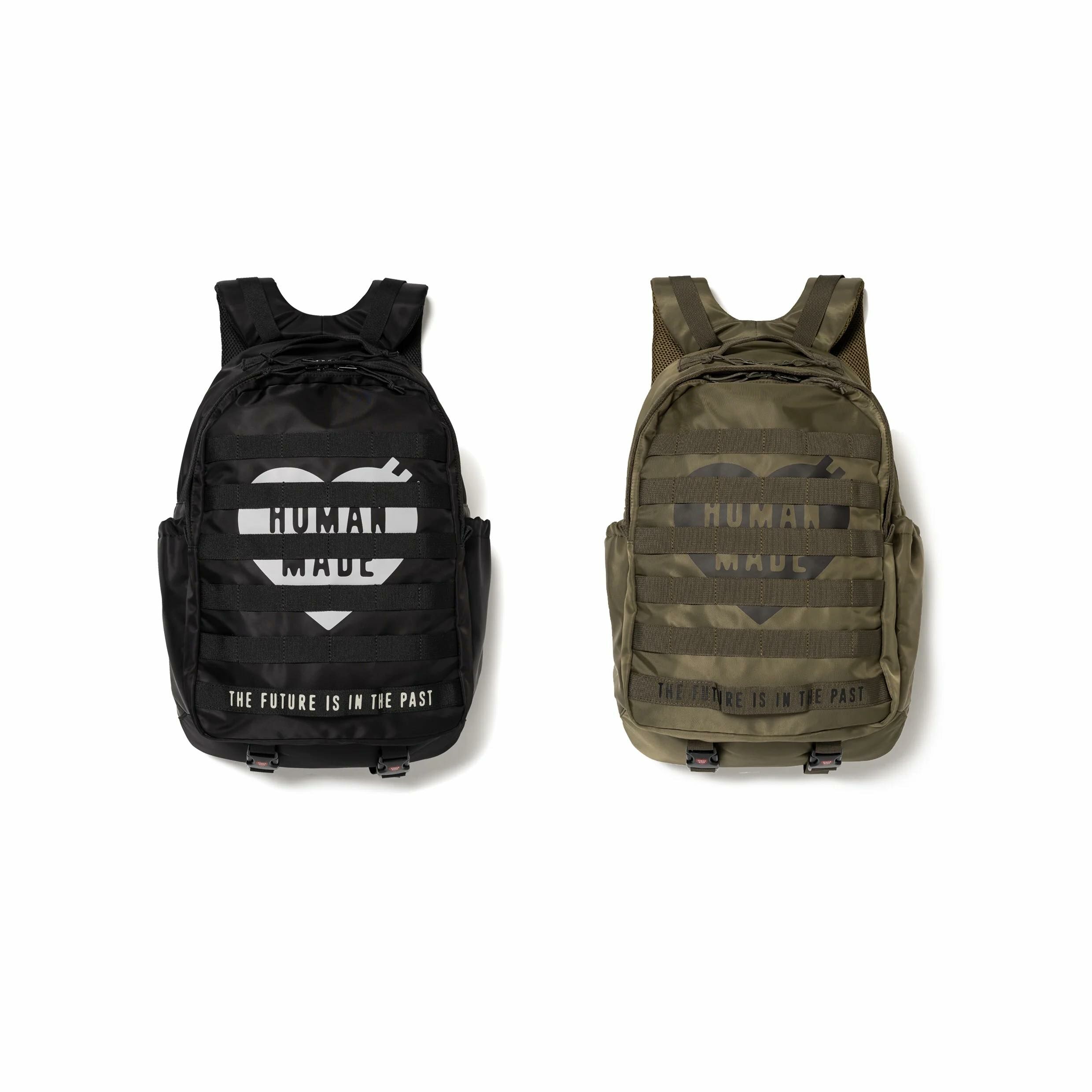 【Human Made】ミリタリーバックパック ブラック/OD Human Made MILITARY BACKPACK リュックサックブラック Human Made